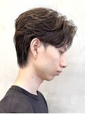 調布メンズパーマフェザーパーマショートパーマセンターパート