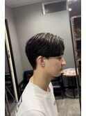 センターパート、ニュアンスパーマ