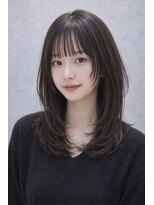 ヘアールーム アート(hair room a to by NYNY)&nbsp;韓国風レイヤー+グレージュカラー