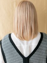 カバーヘアアンドスパ ブリス 浦和(COVER HAIR&SPA bliss)&nbsp;ぱっつん前髪金髪ホワイトブロンドシャギーカットX浦和20代30代