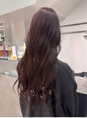 レッドブラウン/ブリーチなし/ロング/10代20代30代40代