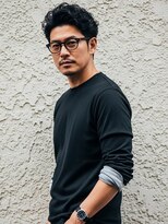 エムエイチザバーバー 本町(MH THE BARBER)&nbsp;黒髪ウェーブアップバング【北浜・堺筋本町・淀屋橋】