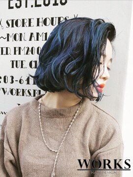 ワークス ヘアデザイン(WORKS HAIR DESIGN) ウェーブパーマボブスタイル