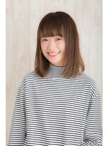 ヘアーサロン リノ(Hair Salon Lino) 鎖骨レングス王道ストレート　イルミナ　ベージュ