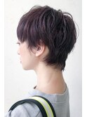 ☆Inity☆ベリーショート×ローライト×バーガンディーカラー
