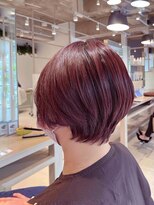 アース 東戸塚店(HAIR & MAKE EARTH) 大人可愛いショート×ピンクブラウン 20代/30代/40代/50代