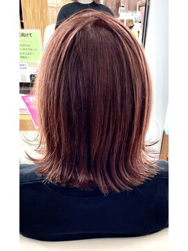 カッツ 笠岡店(CUT S) ダブルカラー　シルバーピンク