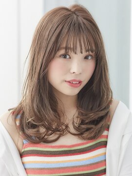 アンフィニー 銀座(ANFINI) 『アンフィニ東銀座』小顔バングミルクティーカラー