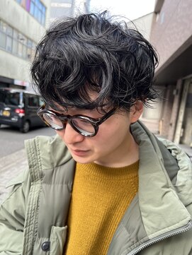 ラプト(rapt) ラフウェーブのメンズマッシュパーマ