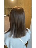 斜めバング/グレージュカラー/シルキーベージュ/東岡崎