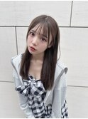 【salon de MiLK 原宿】ツヤ感ミントベージュカラー