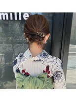 ミル(1001 mille)&nbsp;浴衣ヘアセット/浴衣ヘアアレンジ/浴衣着付け/花火着付け
