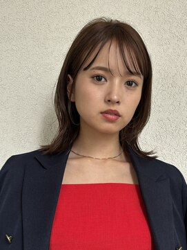 ガーデン オオタカノモリ(garden otakanomori) くびれミディアム大人ヘアシースルーバングチョコカラー