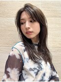 ミディアム/艶髪/ストレート/ワンカール/暗髪/髪質改善/20代30代