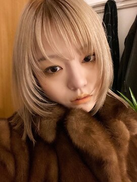 ソイ 下北沢(soi) 【roots】ミディアムレイヤー_ケアブリーチ_ベージュカラー