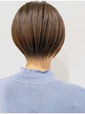 ショートカット×ひし形ショートボブ×前髪あり20代30代40代　a