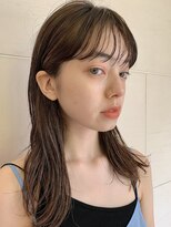コテ巻き風のナチュラル前髪パーマ【銀座】