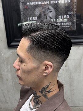ダムディートウキョウヘアーラウンジ 上野店(DAMDEE TOKYO hair lounge) ツーブロ七三フェード