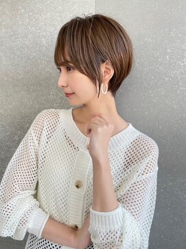 ロンドグロワール 大宮(Lond Gloire) 顔周りレイヤーカット小顔ボブルフ/黒髪地毛風カラー/大宮