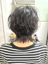 ルアン 上通り(ruen) クシャッとウルフパーマ 熊本 ruen 上通り ウルフショート