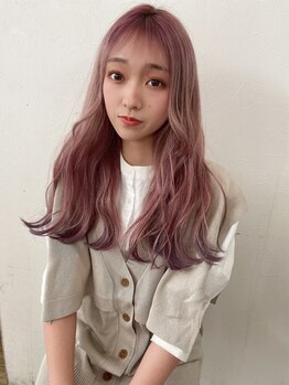 インク サカエ(inq sakae)の写真/【口コミ要CHECK!】韓国系カラー&カットが得意の《inq》初めてのインナーカラーにも◎［学生クーポンあり］