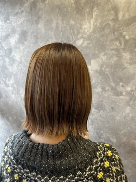 ザ ラブズ ラフズ ヘアー 本店(the loves laughs hair) ミルクティベージュ×ボブ