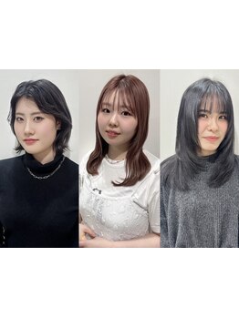 顔周りのデザインにこだわった似合わせで小顔効果◎レイヤーの入れ方で動きのあるスタイルに仕上げます☆