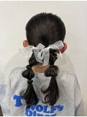 ツイン編み下ろし