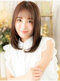 シースルーバング小顔艶感ストレートレイヤーh3大宮20代30代40代