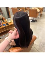 山野愛子美容室 銀座店&nbsp;ラベンダーカラー×グレージュ×艶髪