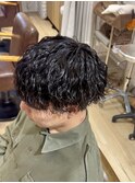 目黒/品川 スペインカールブルーブラックフェザーパーマ