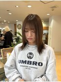 切りっぱなしレイヤーロブレイヤー姫カット
