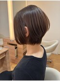 大人可愛い20代30代40代50代小顔◎前下がりショート