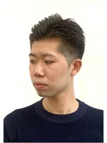 刈り上げ ツーブロ カジュアル メンズパーマ アイロン