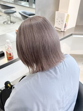 ラック 表参道(LUCK) ミニボブ/グレージュ/ハイトーン/ぱつんとボブ