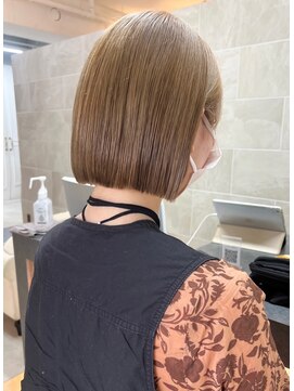 オズ 郡山駅前店(OZ) 周りと差がつくラベンダーグレー大人可愛いベージュレイヤーロブ