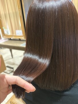 オレンジブラウン×髪質改善カラー