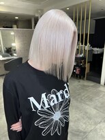 リンドトウキョウ ウメダ(LINDO TOKYO)&nbsp;梅田/ホワイト/ホワイトカラー/ブロンド/ブリーチ/ボブ