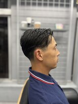 アイコン ブルー メンズ(I-CON #blue MEN'S)&nbsp;テーパーフェード×サイドパートスタイル