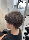 メンズ透明感ハイライトグレージュ