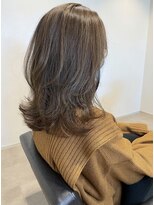 エルプラスヘアー 平尾店(L+hair)&nbsp;髪質改善カラーハイライトブラウン白髪染めロング30代40代