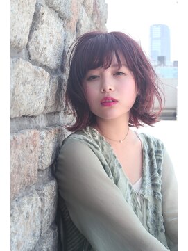 ブークル(boucle) 【外国人風】大人可愛い切りっぱなしボブ!