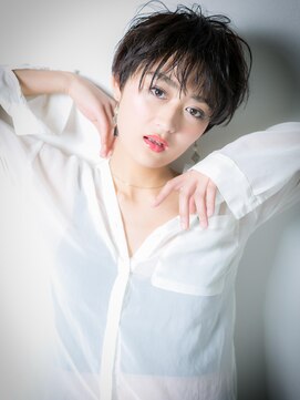 カバーヘアアンドスパ ブリス 浦和(COVER HAIR&SPA bliss) グラマラスな黒髪小顔マニッシュショートw浦和20代30代40代