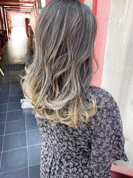 モップアップ ゾイトロープ(Mop up zoe trope) ハイライトバレイヤージュ