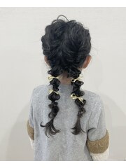 キッズヘアアレンジ