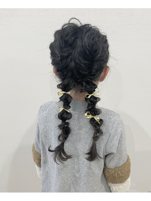 キッズヘアアレンジ