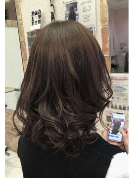 ドゥ スタイル 三国ヶ丘店(Duex Style) 髪質改善　＋　【グレイカバー】新色アンバー×モーヴブラウン