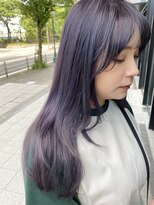 ハルキミナト ジャパン ヨコハマ(HARUKI MINATO japan YOKOHAMA)&nbsp;ブリーチカラーラベンダーレイヤーカット　10代、20代、30代女性