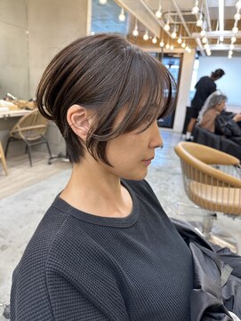 ロンドアジュール 横浜(Lond azur) ☆短すぎない襟足でまとまりあるショート/横浜/横浜美容室