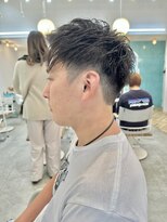 ロミー 本厚木(ROMMY.) 刈り上げツーブロックアップバングビジネスヘアメンズヘア